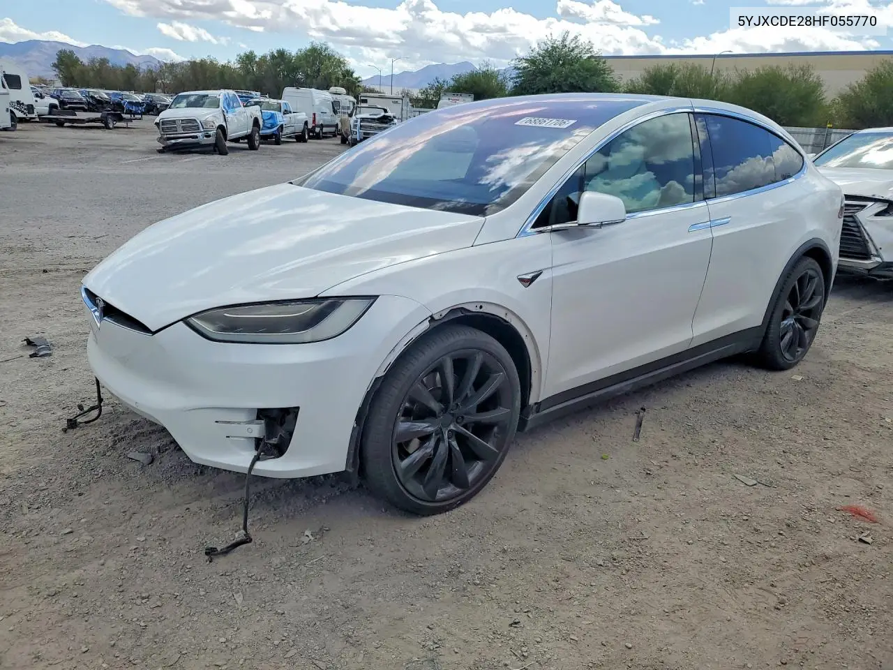 TESLA MODEL X 2017, VIN 5YJXCDE28HF055770