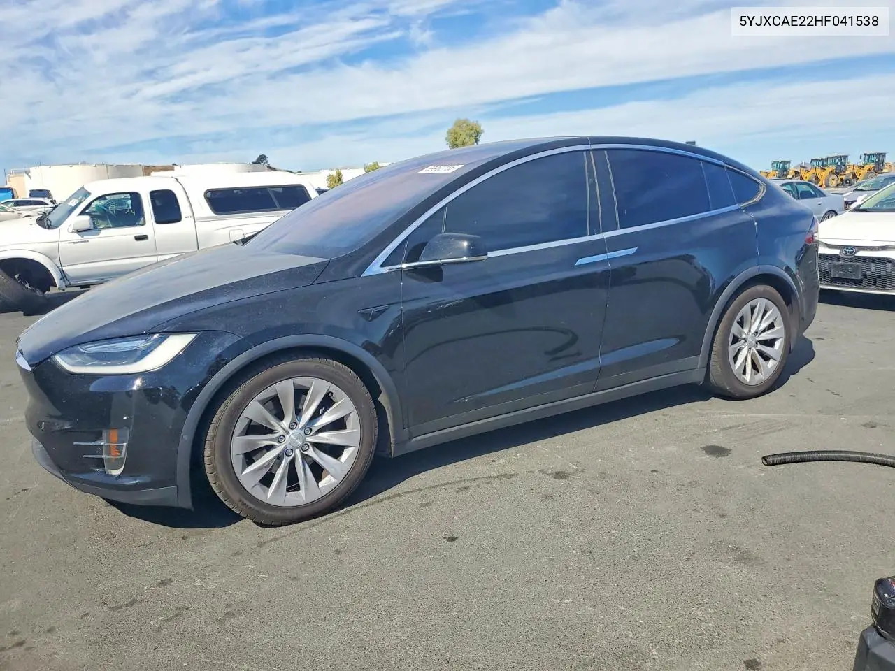 TESLA MODEL X 2017, VIN 5YJXCAE22HF041538