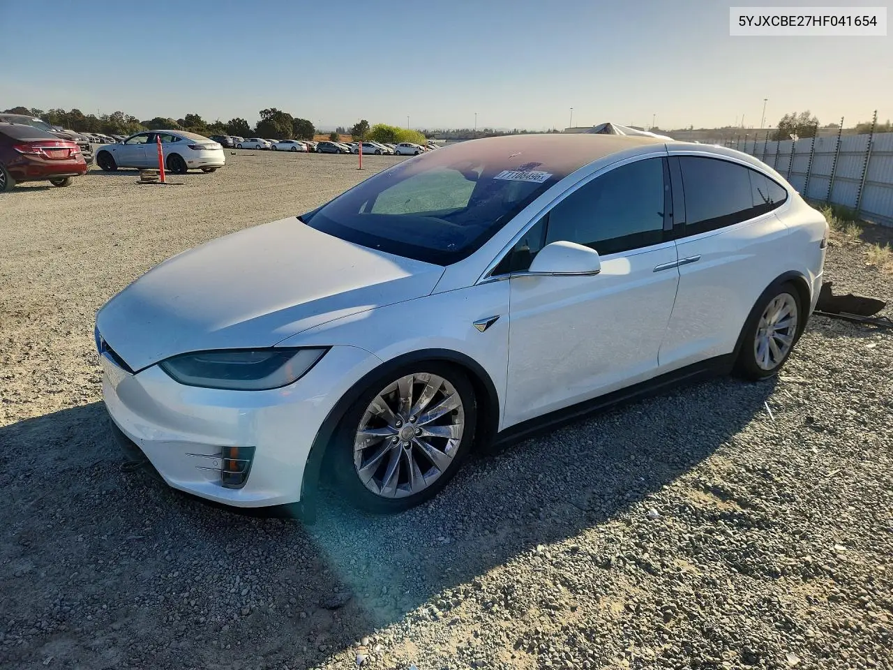TESLA MODEL X 2017, VIN 5YJXCBE27HF041654