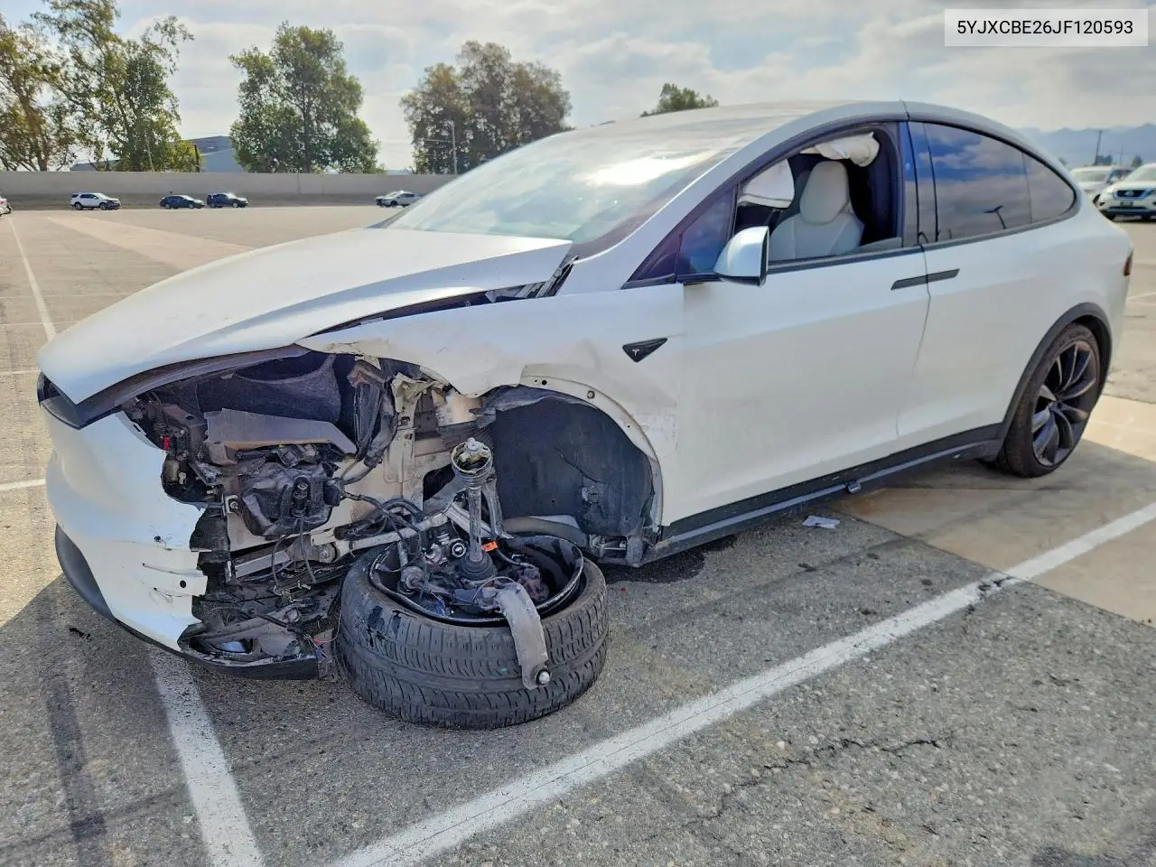 TESLA MODEL X 2018, VIN 5YJXCBE26JF120593