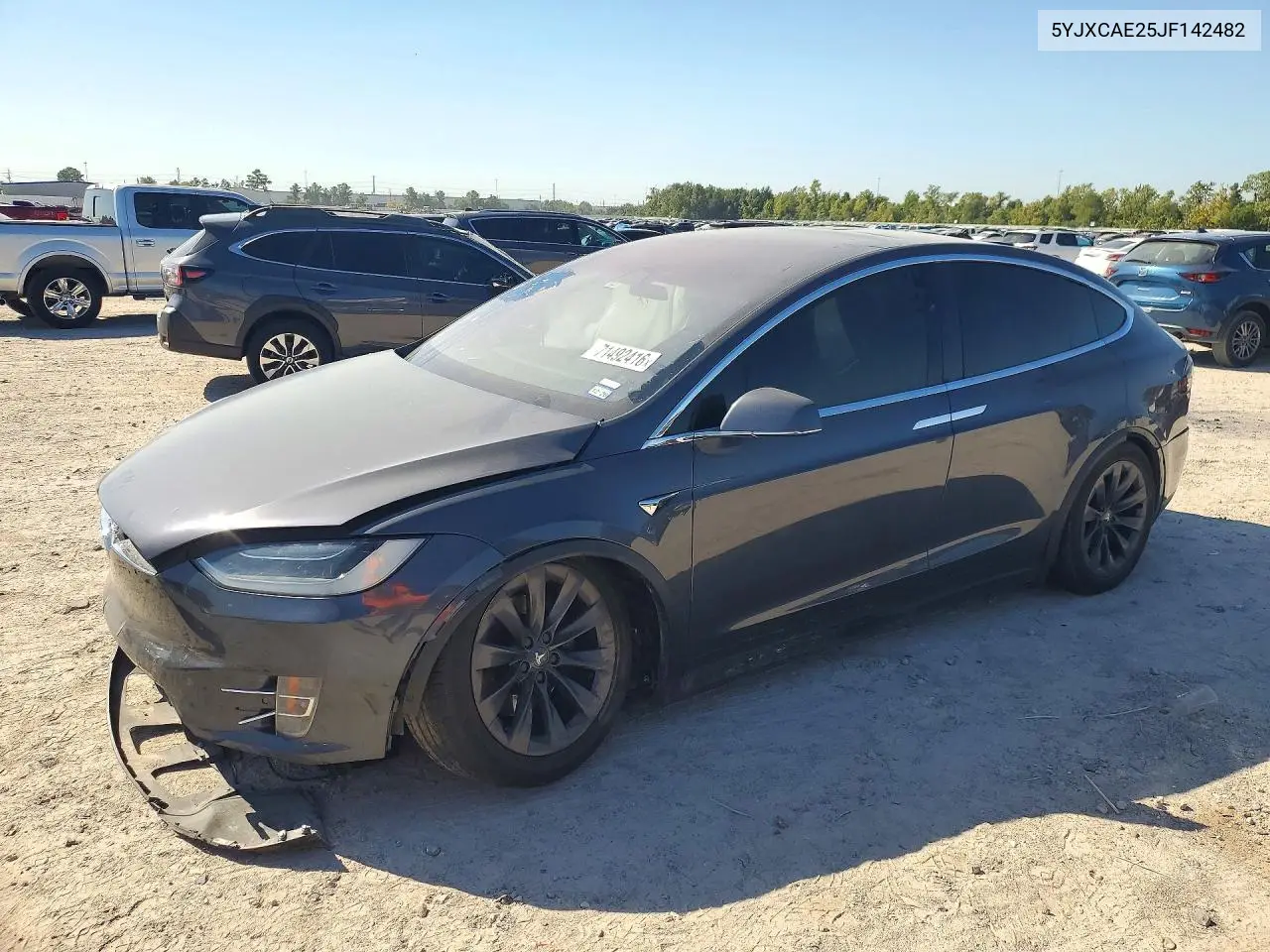 TESLA MODEL X 2018, VIN 5YJXCAE25JF142482