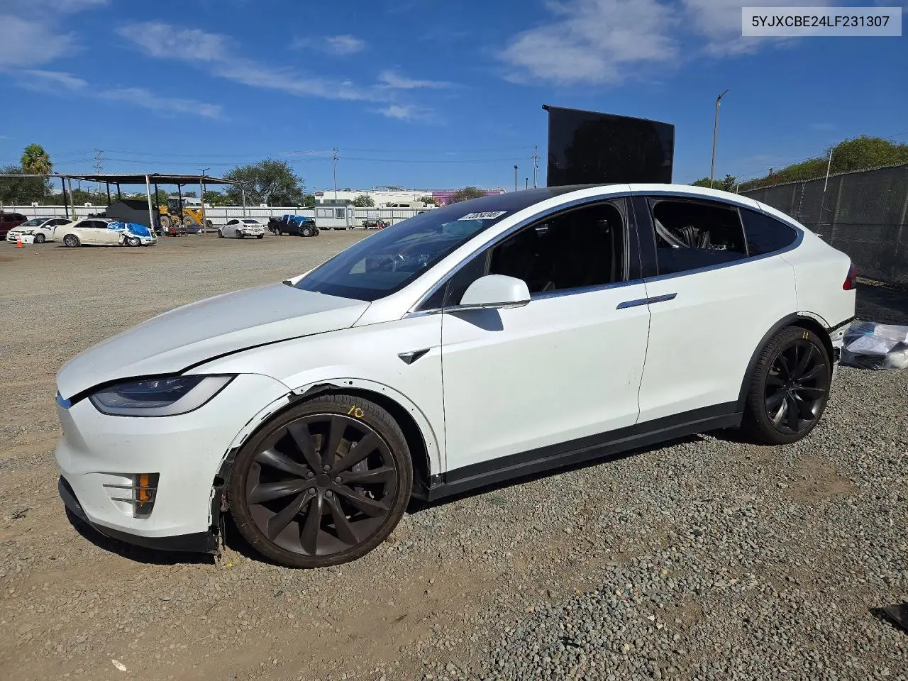 TESLA MODEL X 2020, VIN 5YJXCBE24LF231307