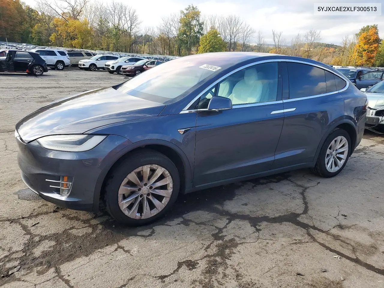 TESLA MODEL X 2020, VIN 5YJXCAE2XLF300513