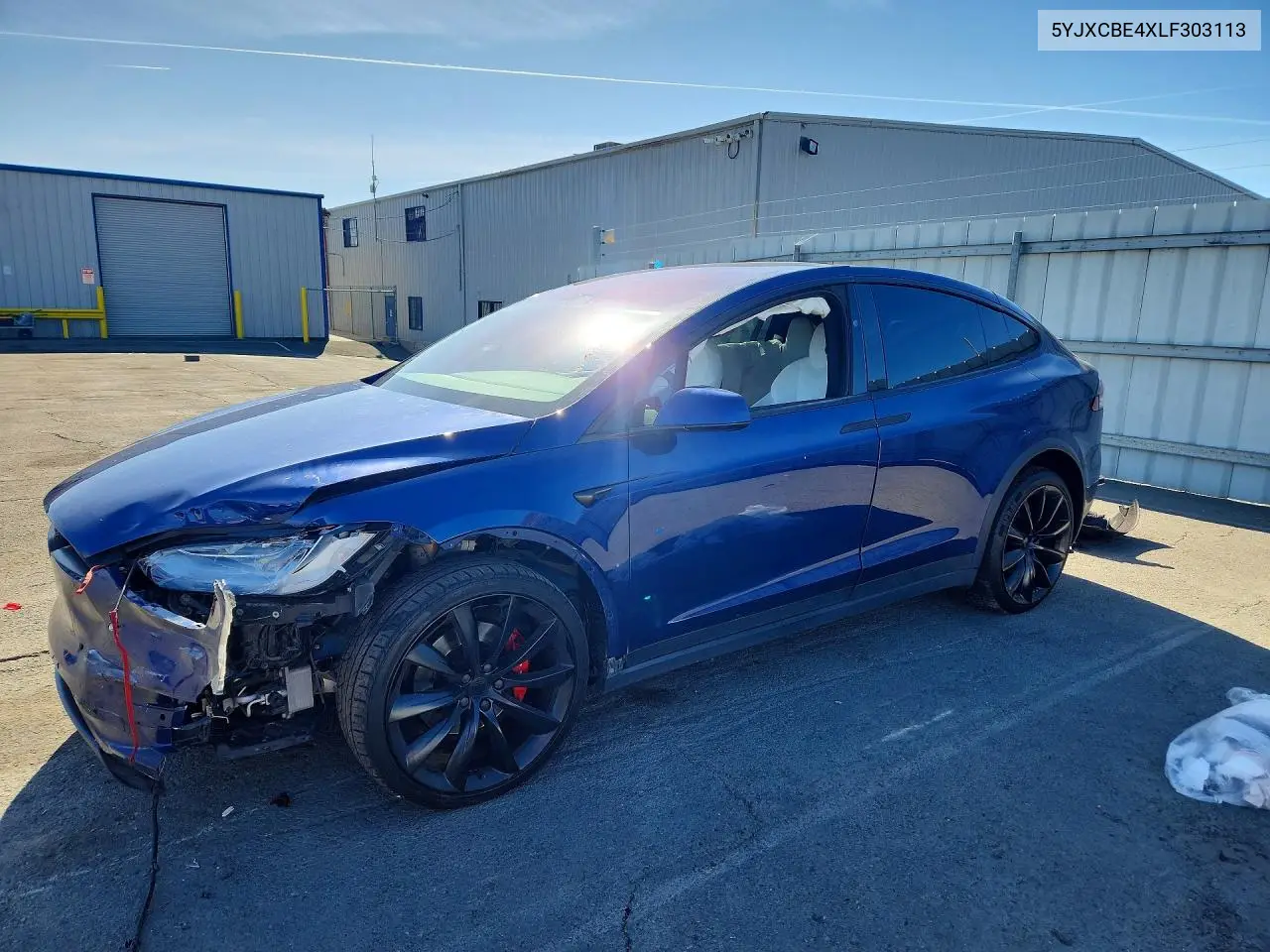 TESLA MODEL X 2020, VIN 5YJXCBE4XLF303113