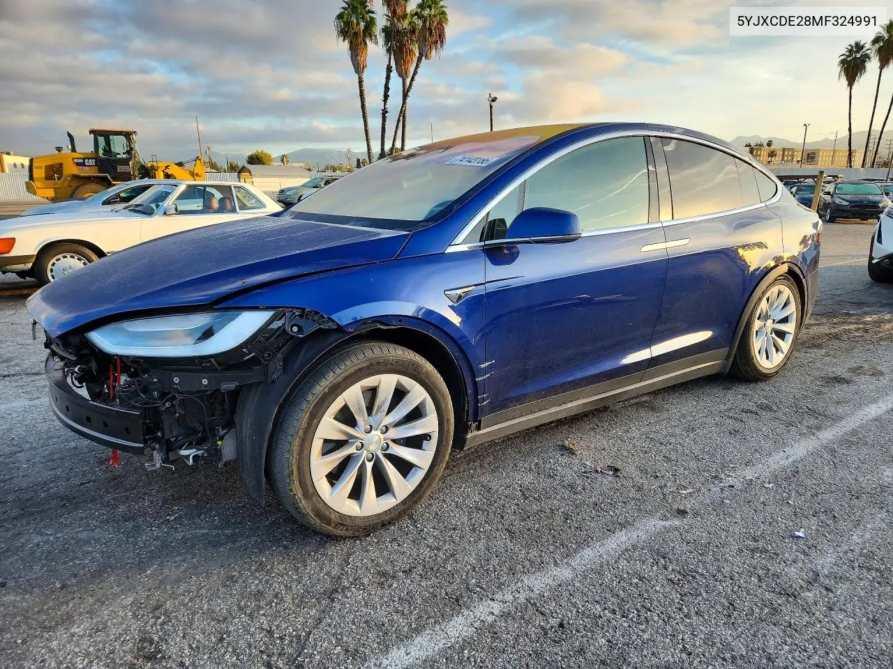 TESLA MODEL X 2021, VIN 5YJXCDE28MF324991