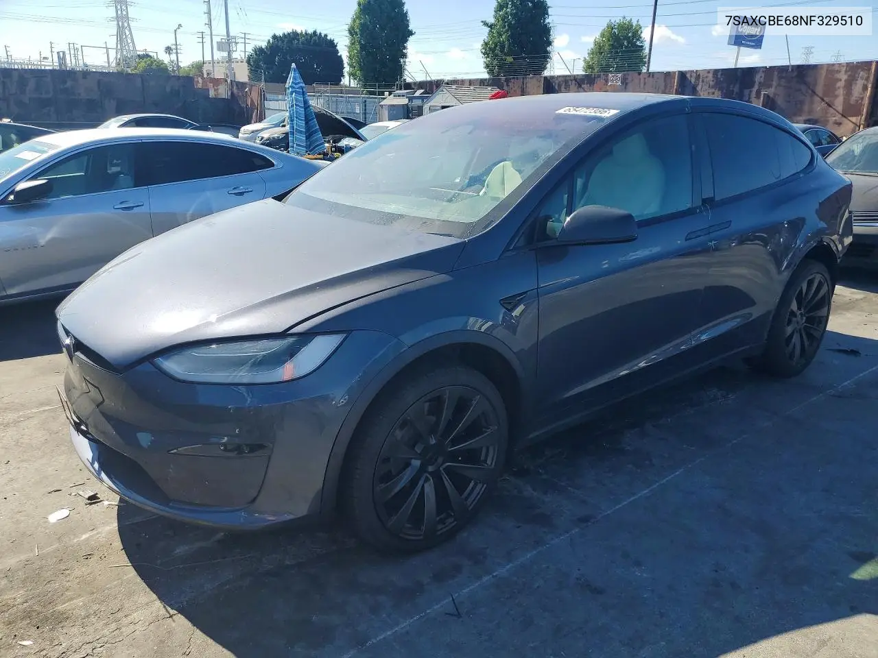 TESLA MODEL X 2022, VIN 7SAXCBE68NF329510