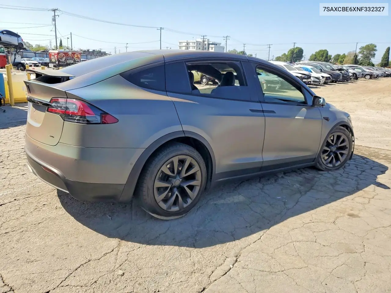 2022 TESLA MODEL X VIN 7SAXCBE6XNF332327 — фото 3