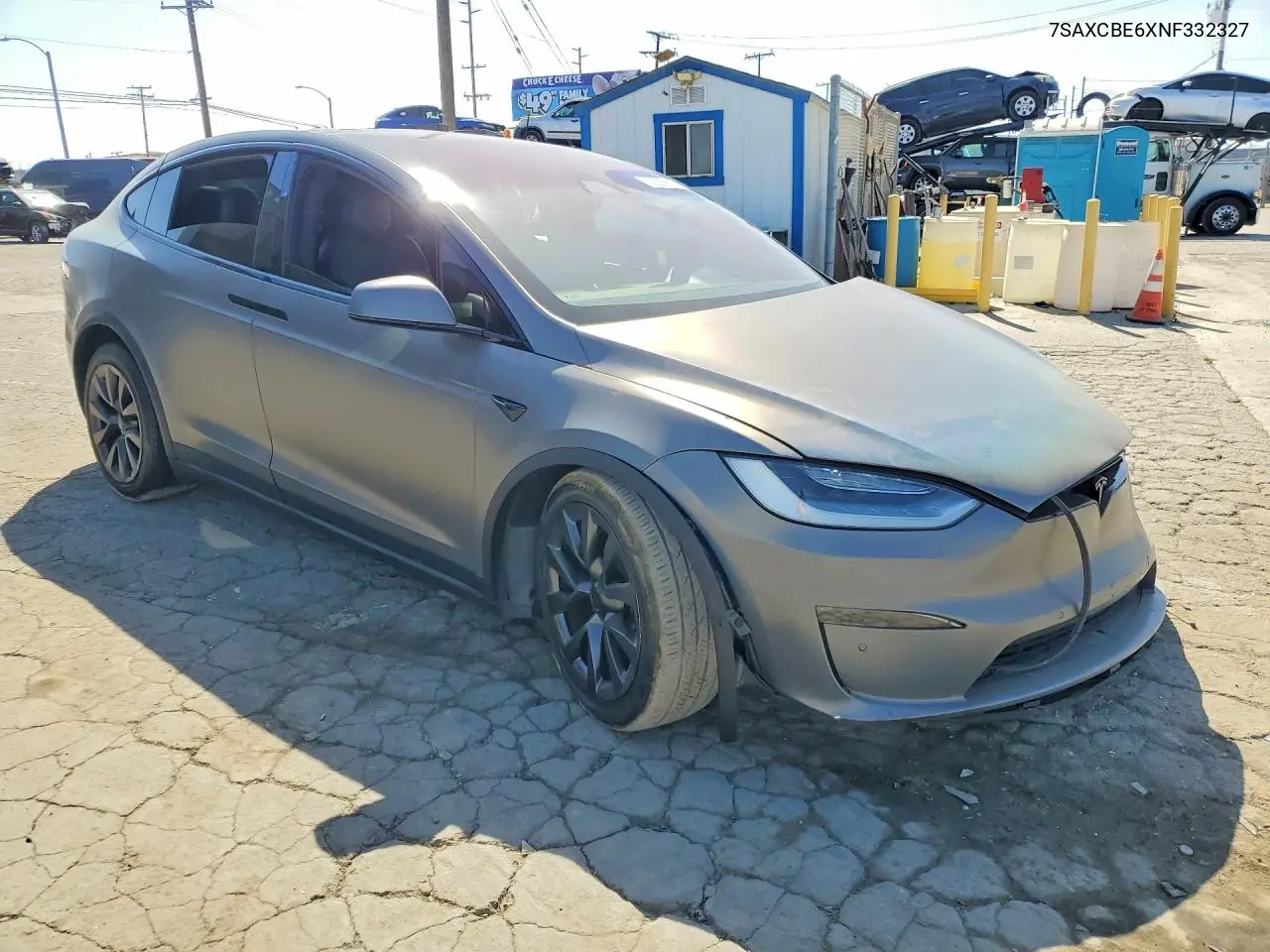 2022 TESLA MODEL X VIN 7SAXCBE6XNF332327 — фото 4