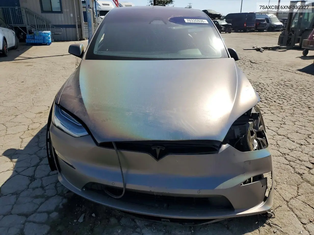 2022 TESLA MODEL X VIN 7SAXCBE6XNF332327 — фото 5