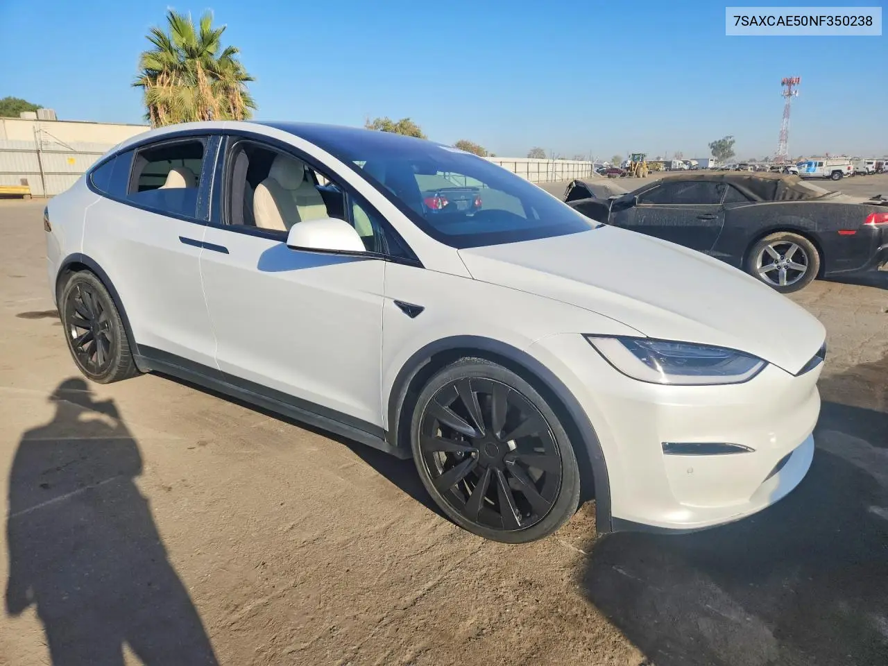 2022 TESLA MODEL X VIN 7SAXCAE50NF350238 — фото 4