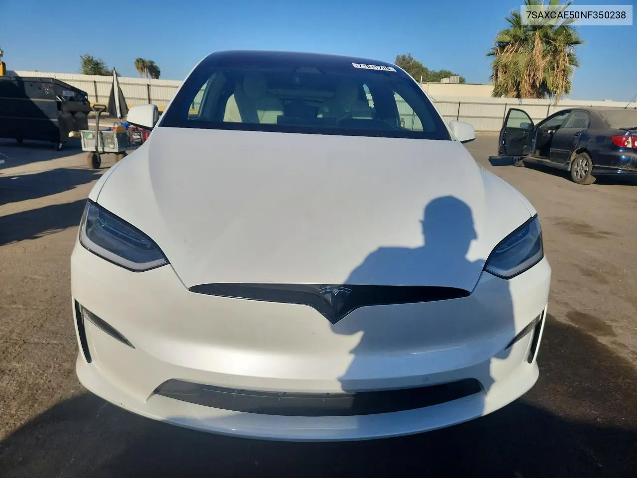2022 TESLA MODEL X VIN 7SAXCAE50NF350238 — фото 5