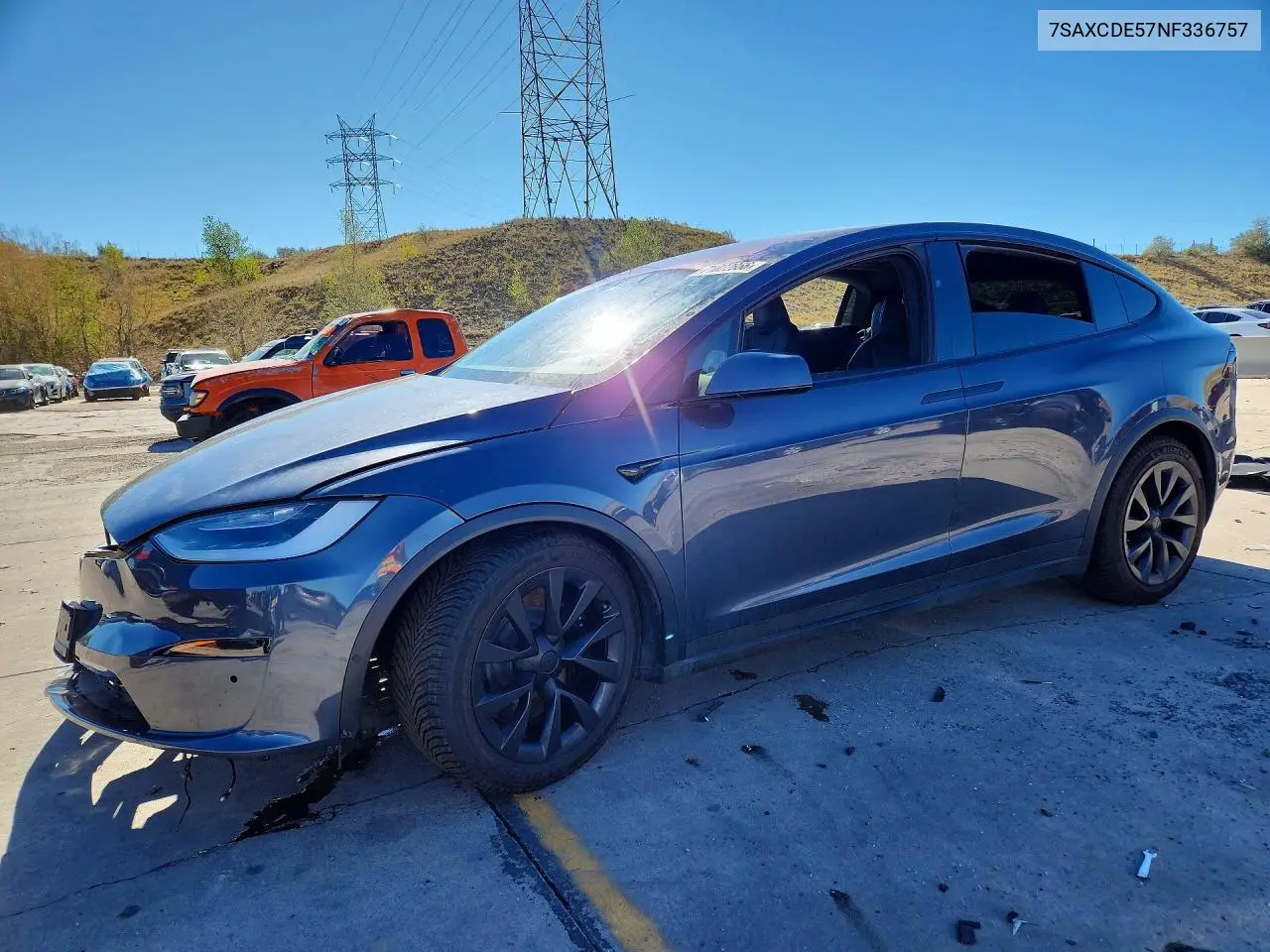 TESLA MODEL X 2022, VIN 7SAXCDE57NF336757