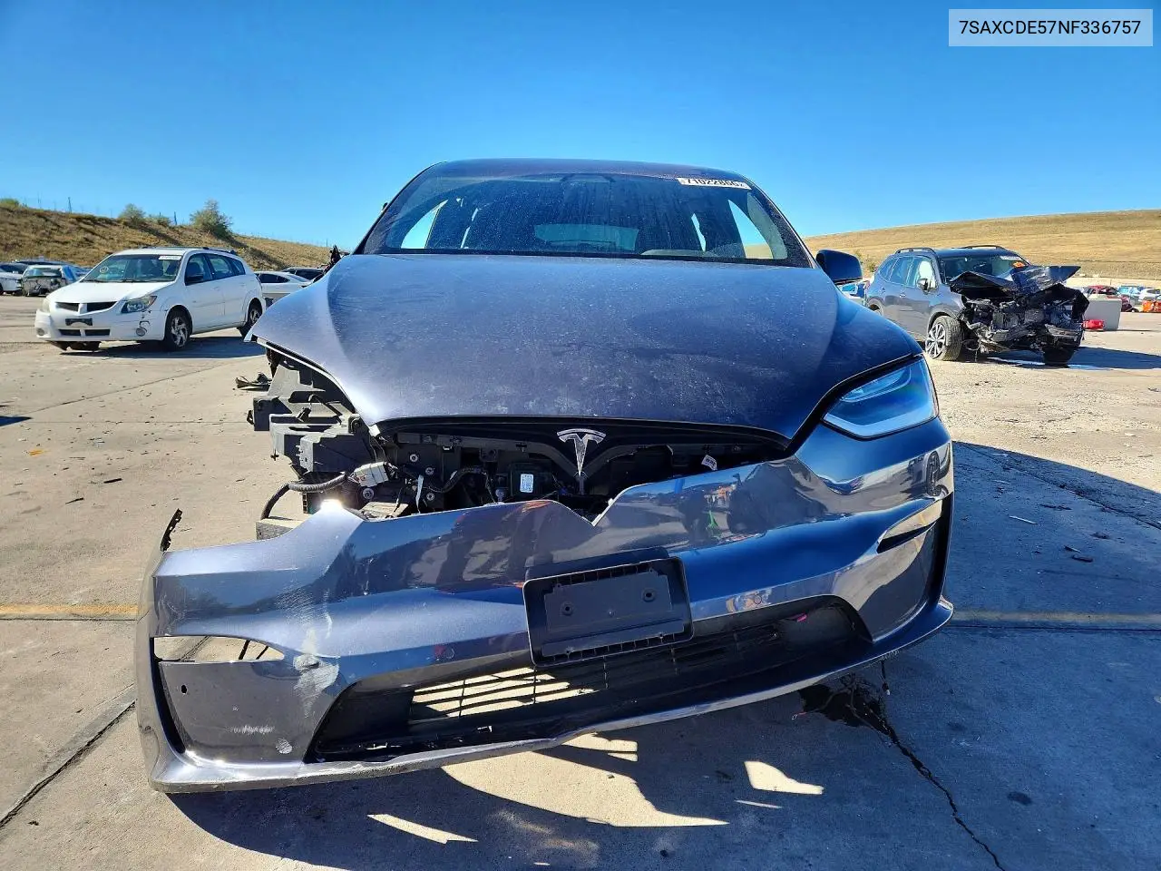 2022 TESLA MODEL X VIN 7SAXCDE57NF336757 — фото 5