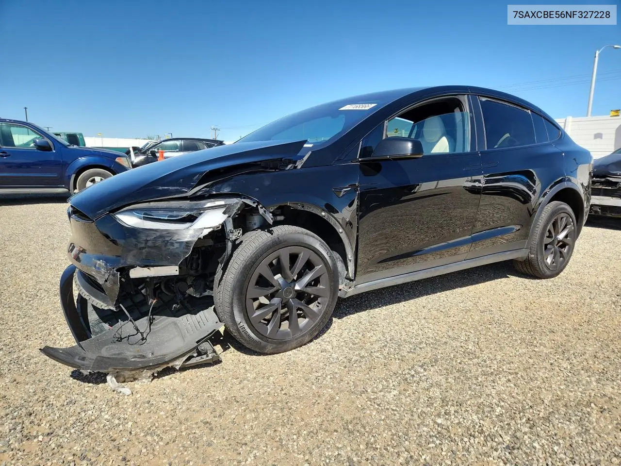 TESLA MODEL X 2022, VIN 7SAXCBE56NF327228