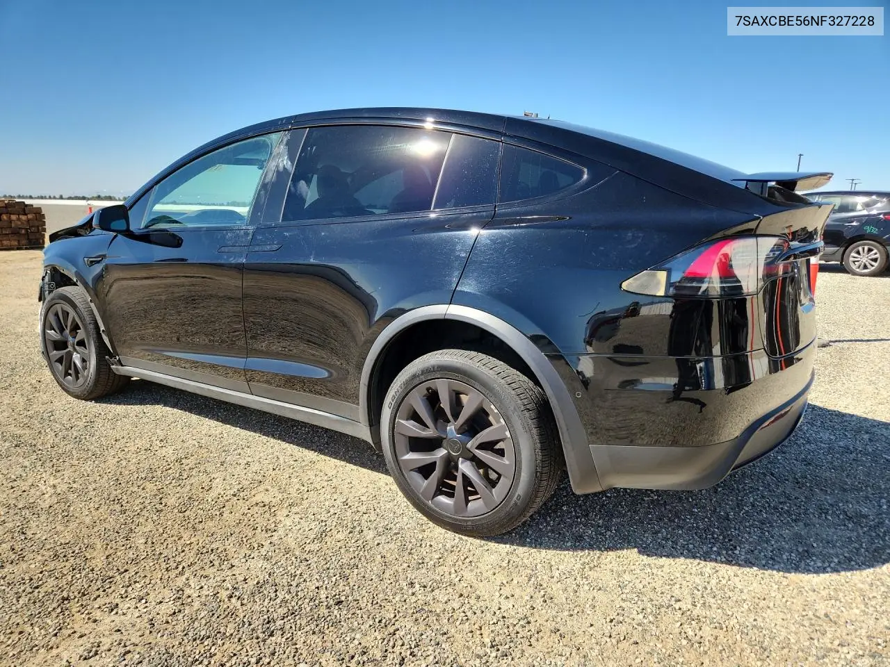 2022 TESLA MODEL X VIN 7SAXCBE56NF327228 — фото 2