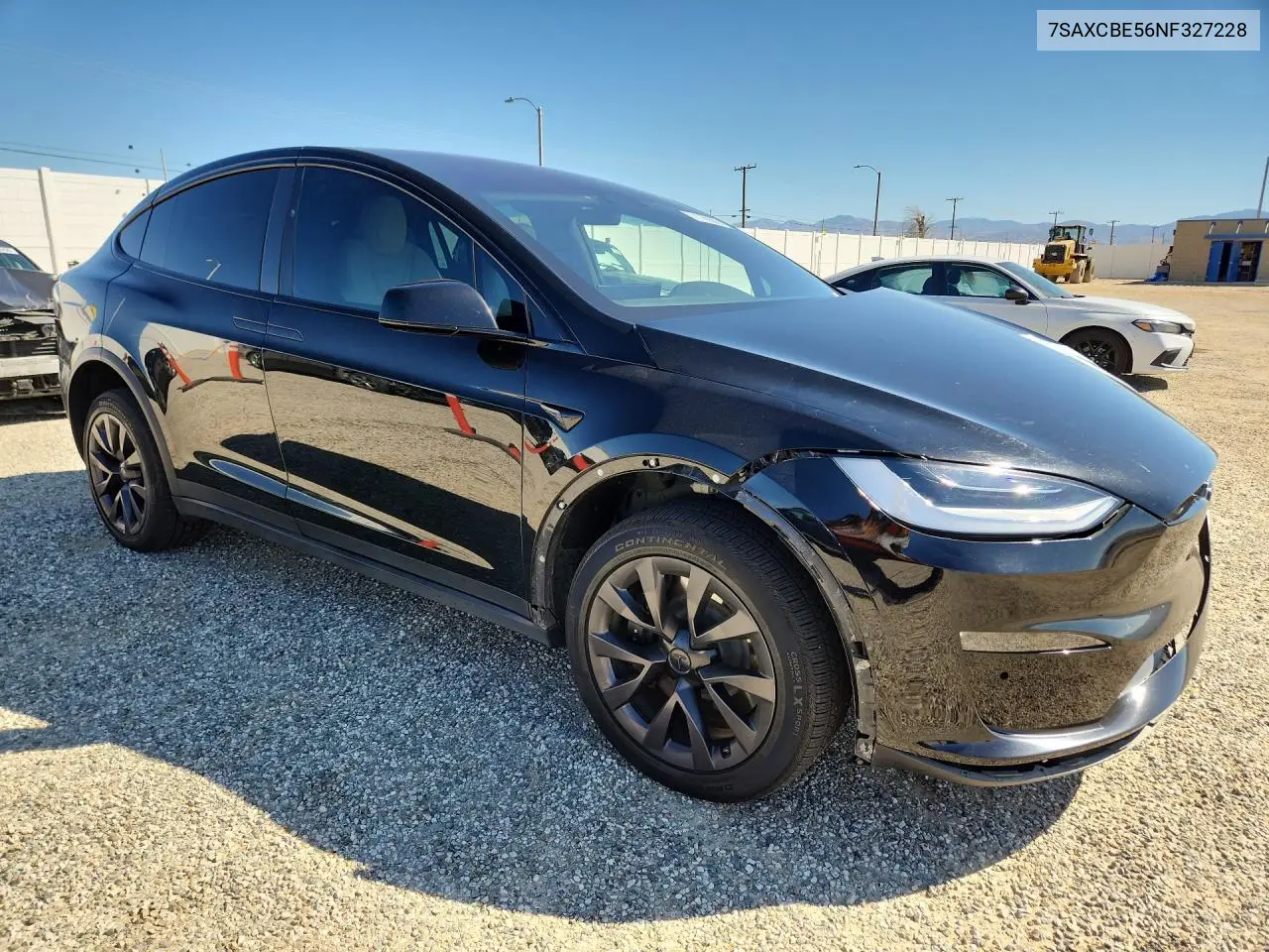 2022 TESLA MODEL X VIN 7SAXCBE56NF327228 — фото 4