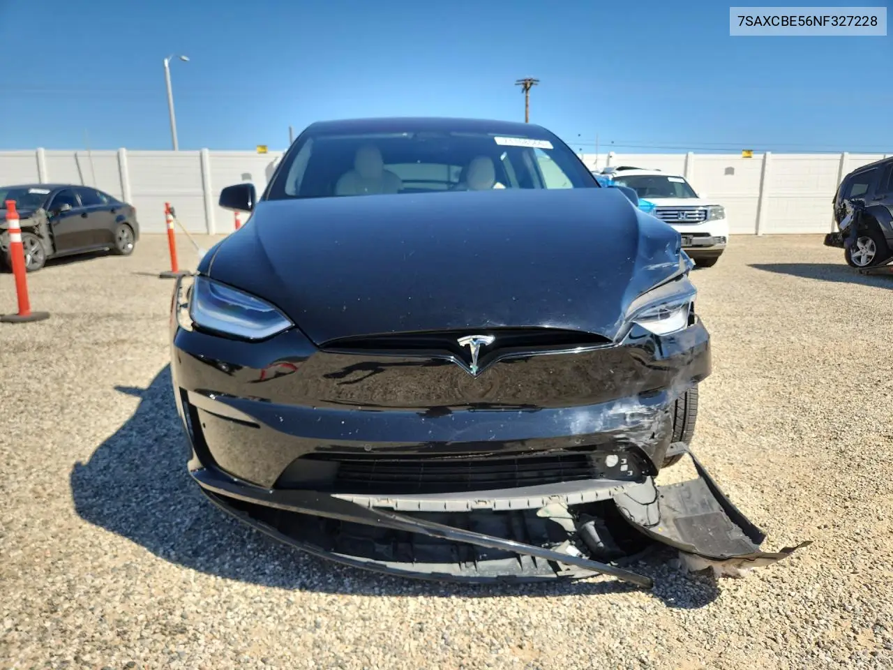 2022 TESLA MODEL X VIN 7SAXCBE56NF327228 — фото 5