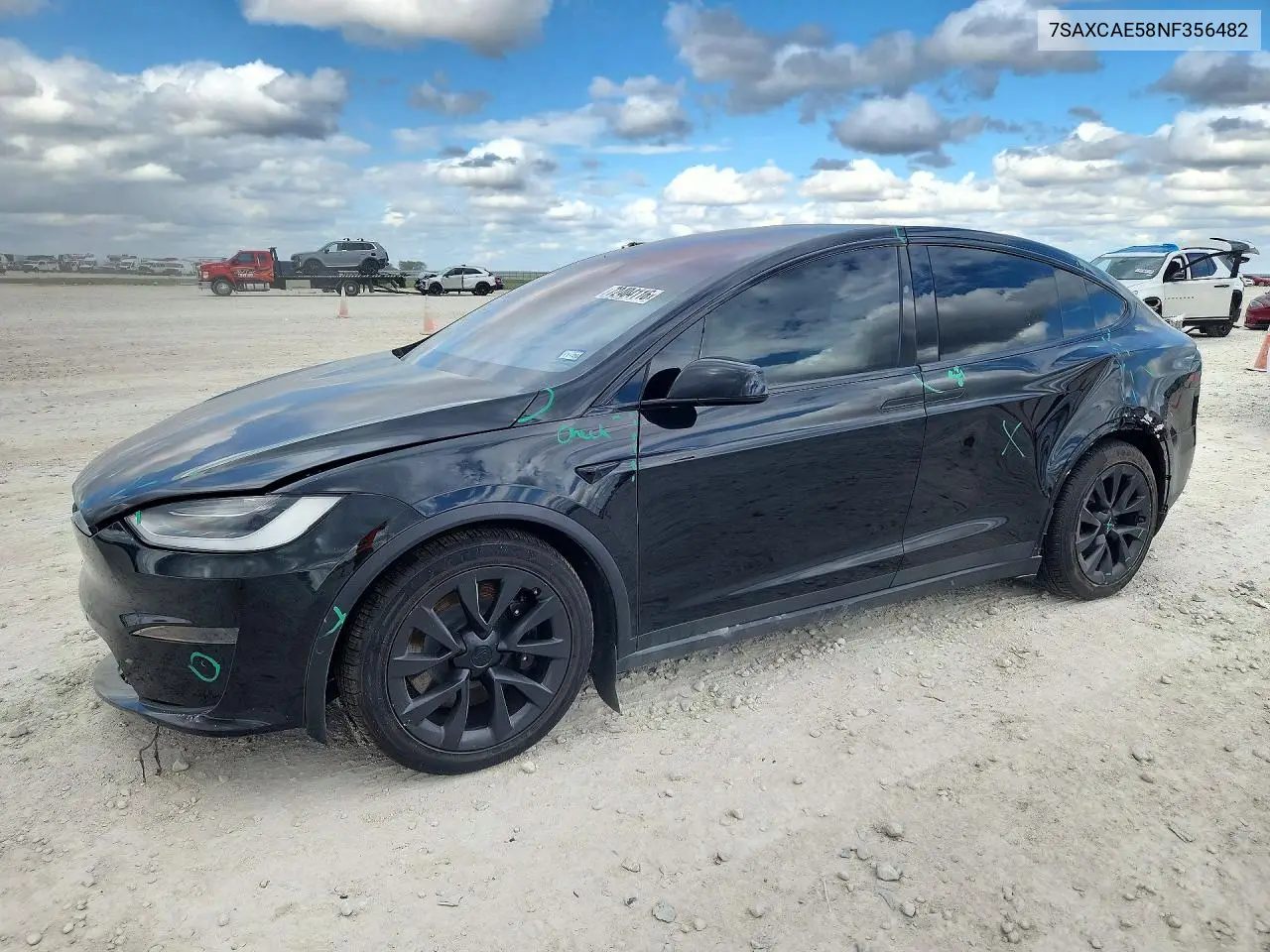 TESLA MODEL X 2022, VIN 7SAXCAE58NF356482