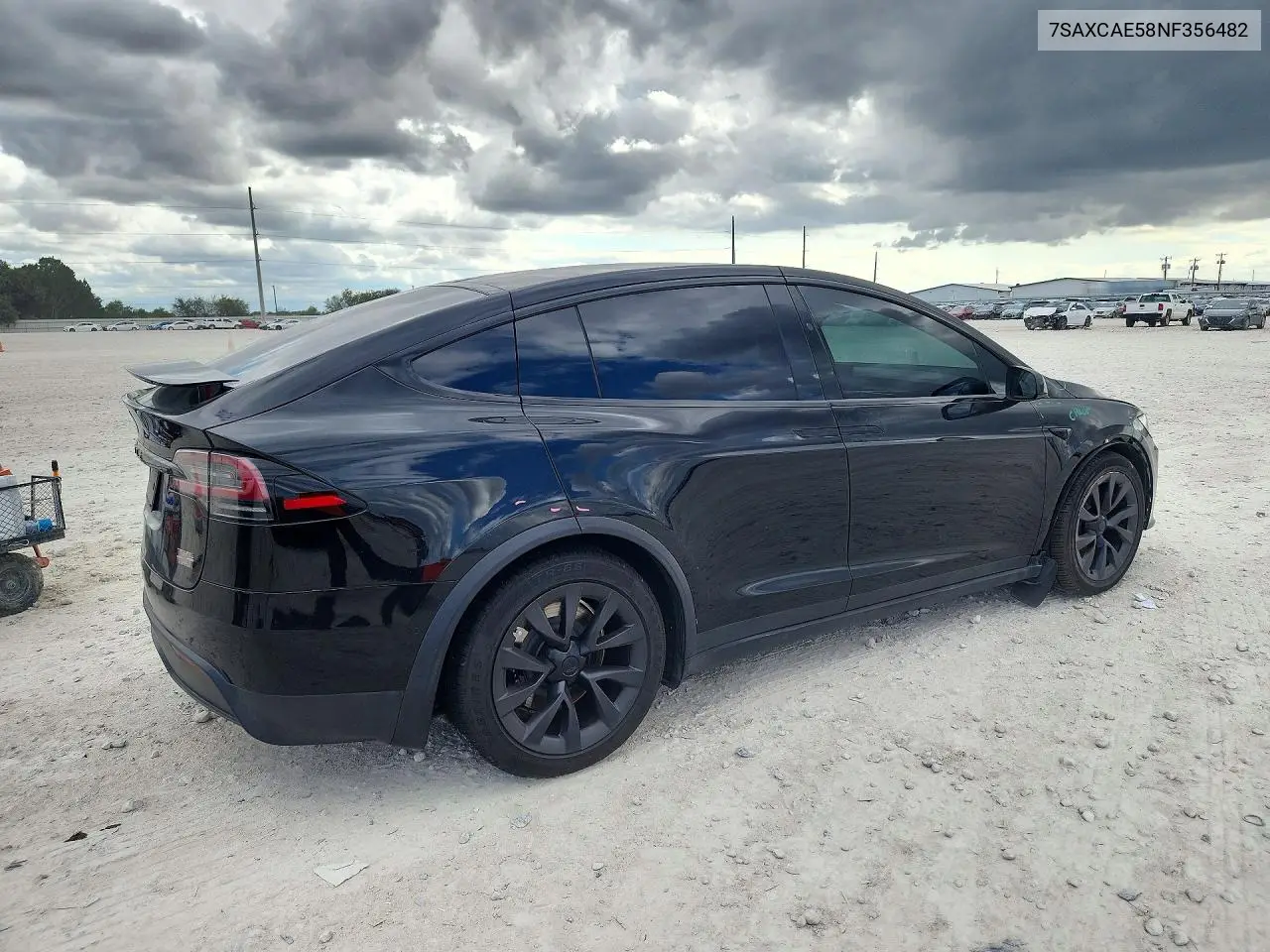 2022 TESLA MODEL X VIN 7SAXCAE58NF356482 — фото 3