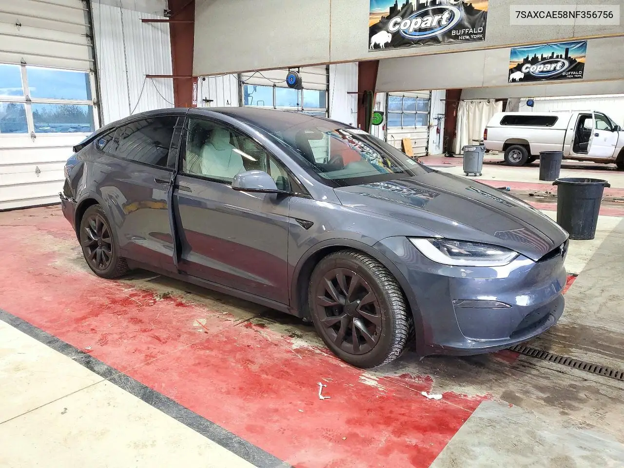 2022 TESLA MODEL X VIN 7SAXCAE58NF356756 — фото 4