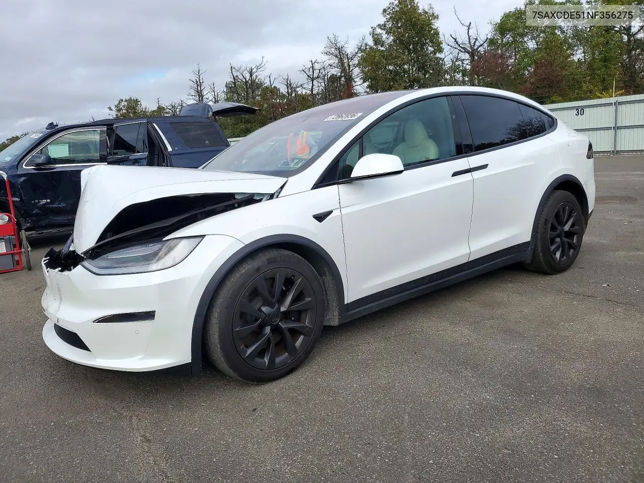 TESLA MODEL X 2022, VIN 7SAXCDE51NF356275