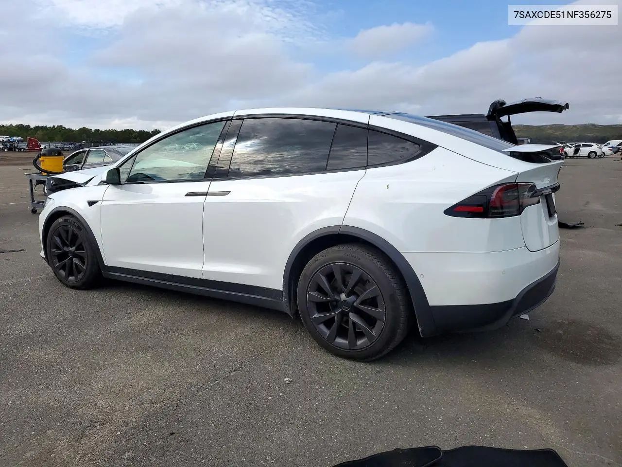 2022 TESLA MODEL X VIN 7SAXCDE51NF356275 — фото 2