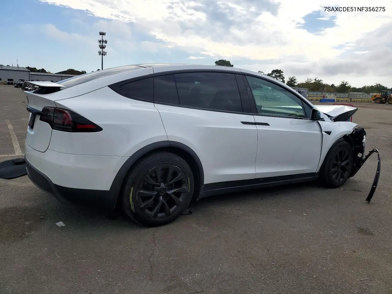 2022 TESLA MODEL X VIN 7SAXCDE51NF356275 — фото 3