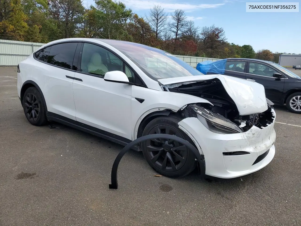 2022 TESLA MODEL X VIN 7SAXCDE51NF356275 — фото 4
