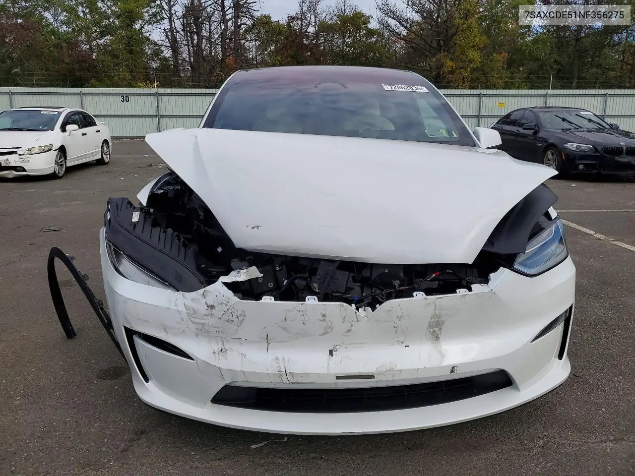 2022 TESLA MODEL X VIN 7SAXCDE51NF356275 — фото 5