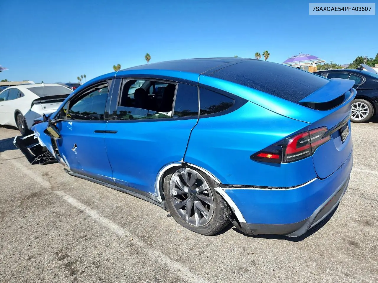 2023 TESLA MODEL X VIN 7SAXCAE54PF403607 — фото 2