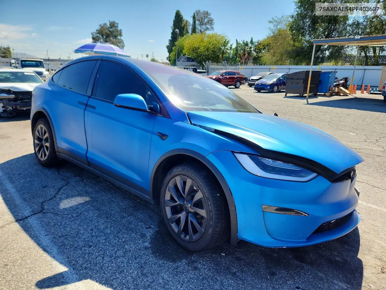 2023 TESLA MODEL X VIN 7SAXCAE54PF403607 — фото 4