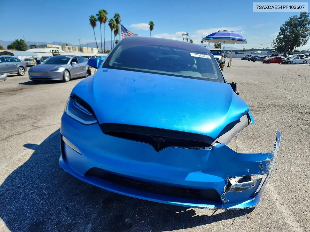 2023 TESLA MODEL X VIN 7SAXCAE54PF403607 — фото 5