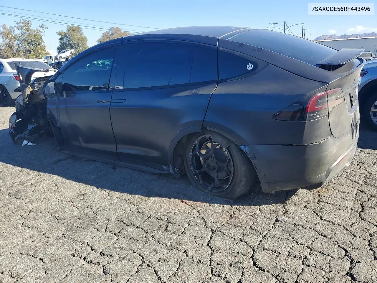 2024 TESLA MODEL X VIN 7SAXCDE56RF443496 — фото 2