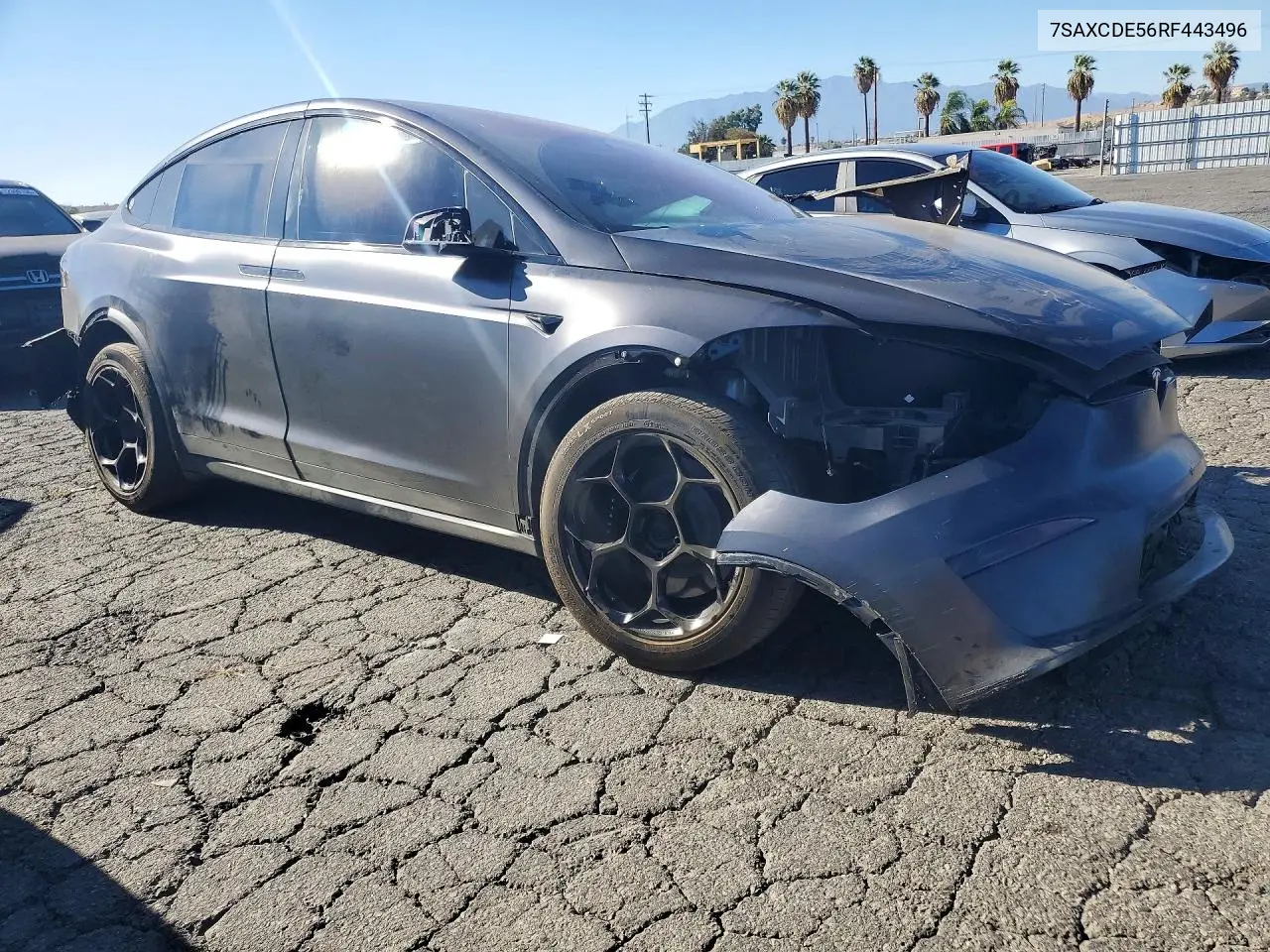 2024 TESLA MODEL X VIN 7SAXCDE56RF443496 — фото 4