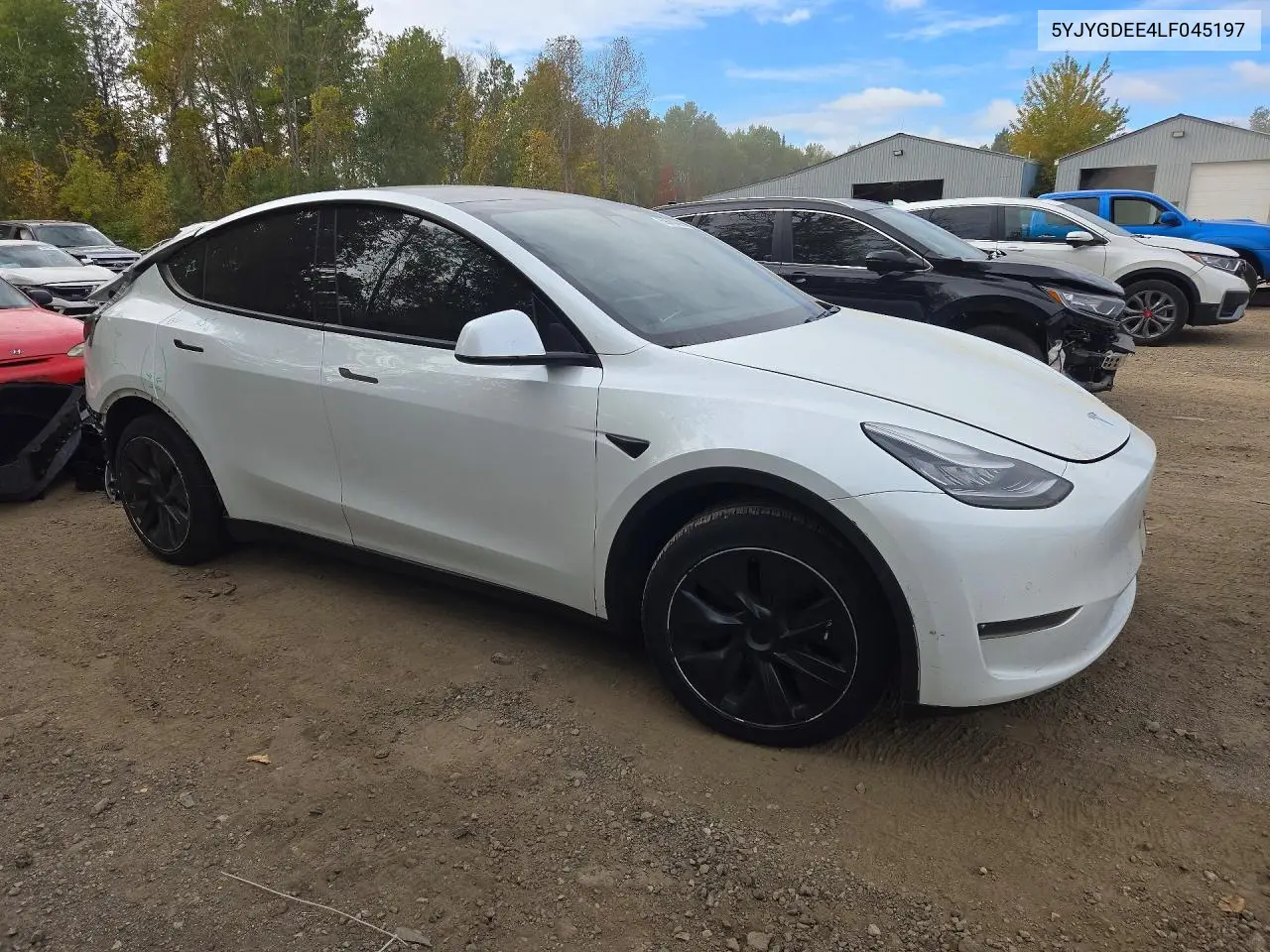 2020 TESLA MODEL Y VIN 5YJYGDEE4LF045197 — фото 4