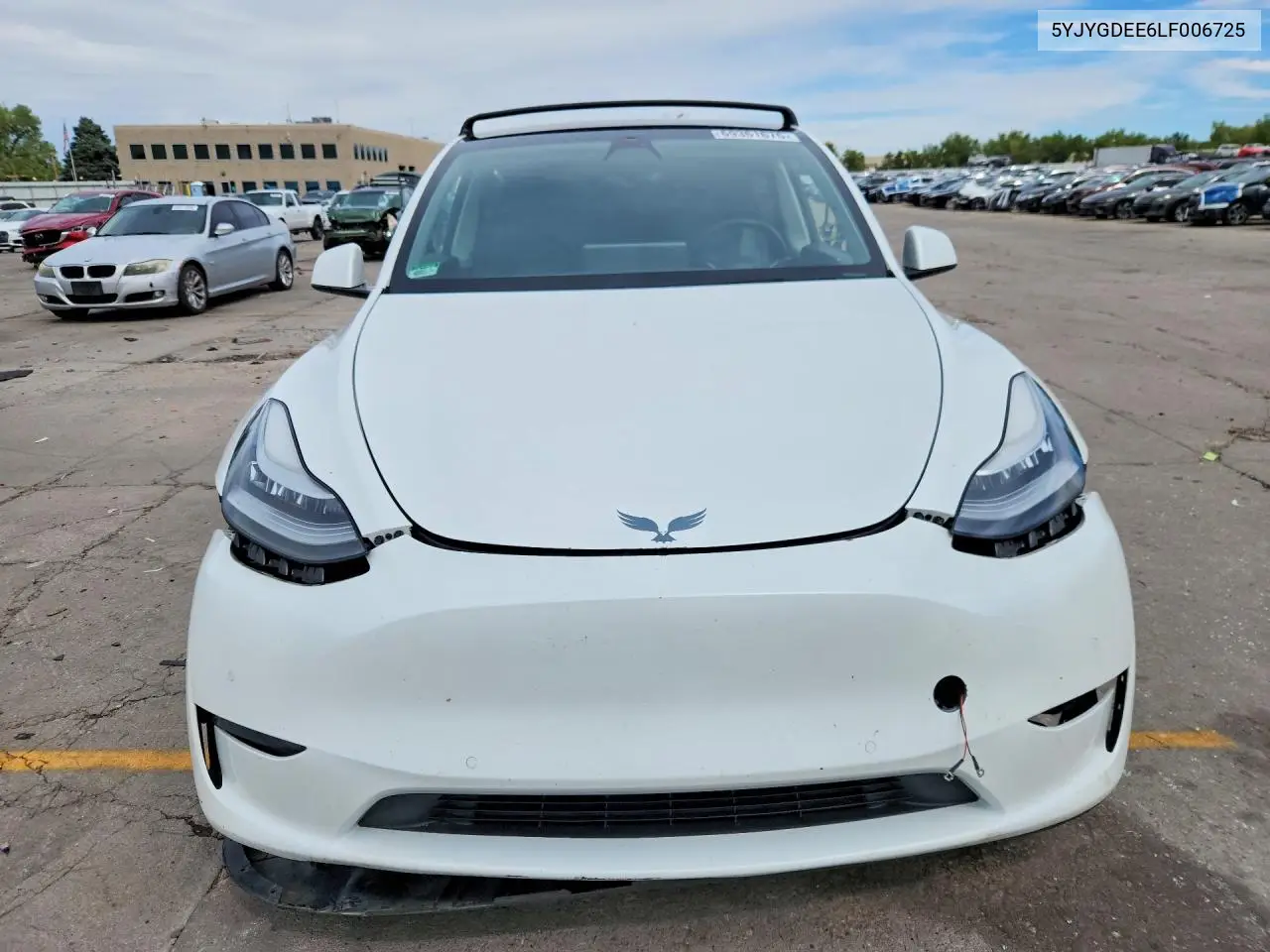 2020 TESLA MODEL Y VIN 5YJYGDEE6LF006725 — фото 5