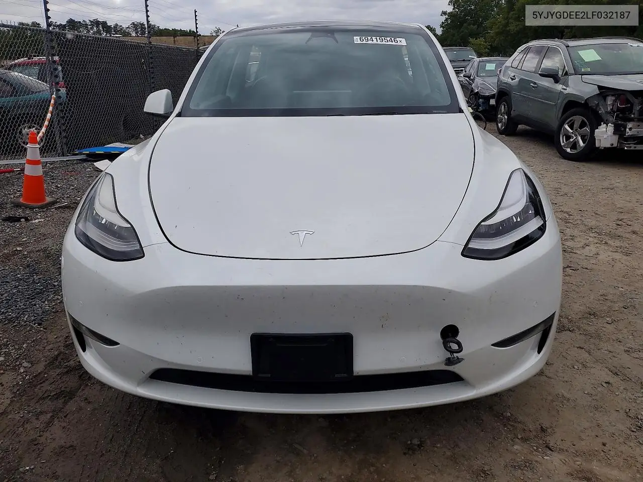 2020 TESLA MODEL Y VIN 5YJYGDEE2LF032187 — фото 5