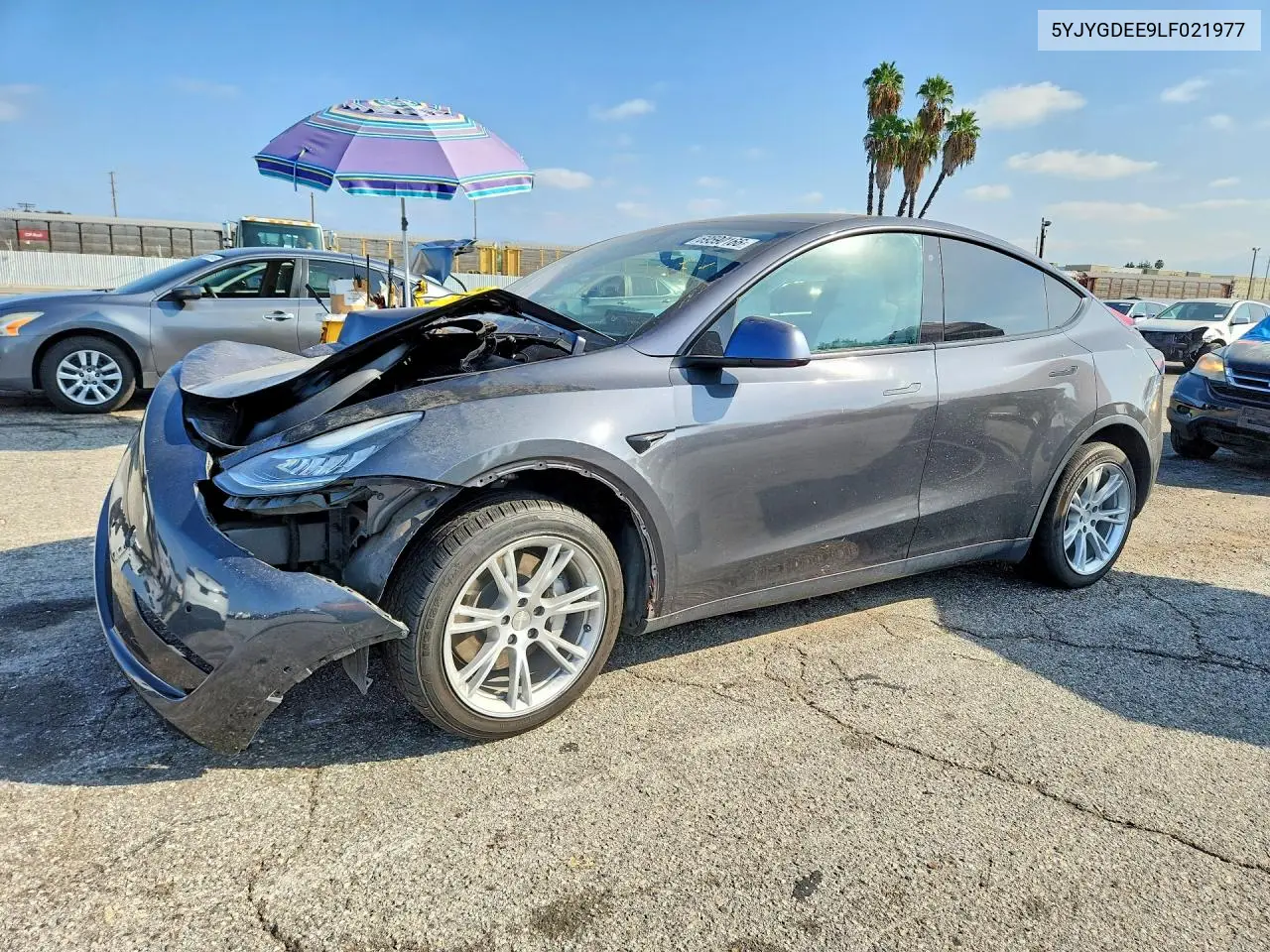 TESLA MODEL Y 2020, VIN 5YJYGDEE9LF021977