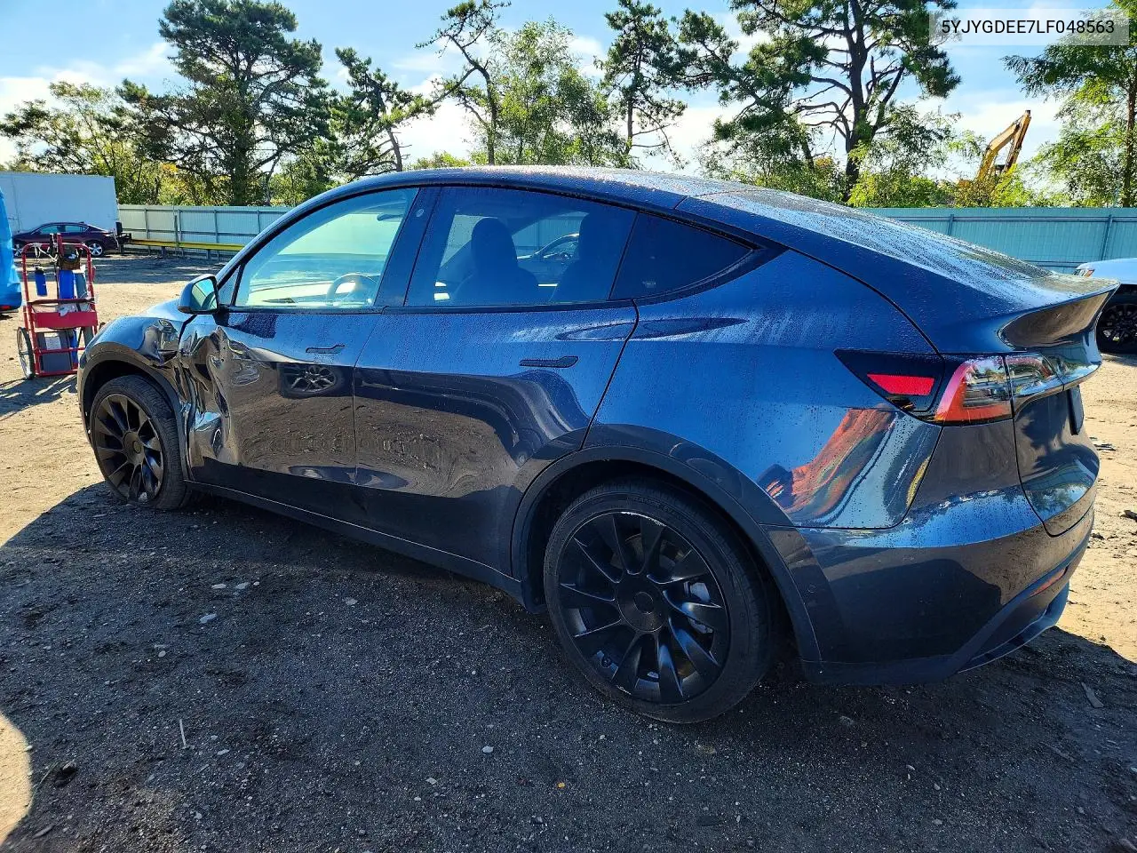 2020 TESLA MODEL Y VIN 5YJYGDEE7LF048563 — фото 2