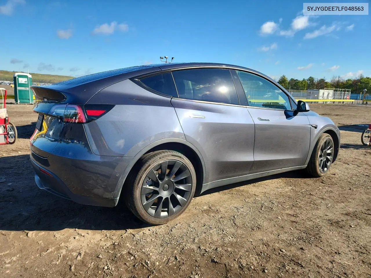 2020 TESLA MODEL Y VIN 5YJYGDEE7LF048563 — фото 3