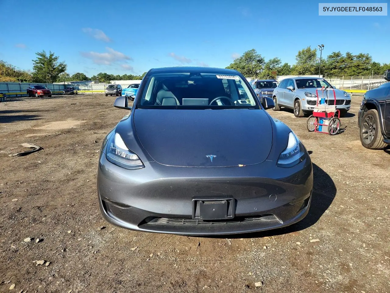 2020 TESLA MODEL Y VIN 5YJYGDEE7LF048563 — фото 5