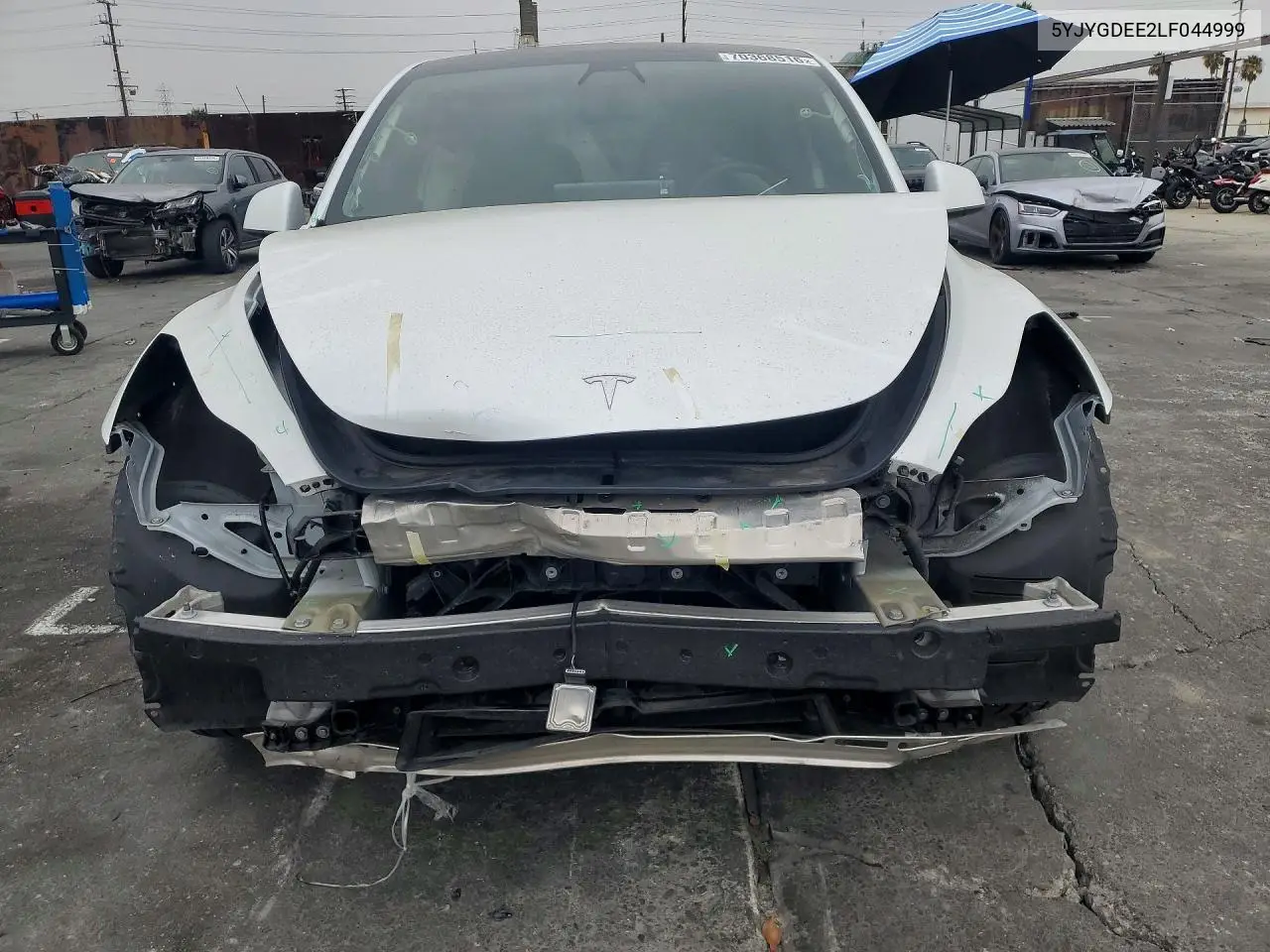2020 TESLA MODEL Y VIN 5YJYGDEE2LF044999 — фото 5