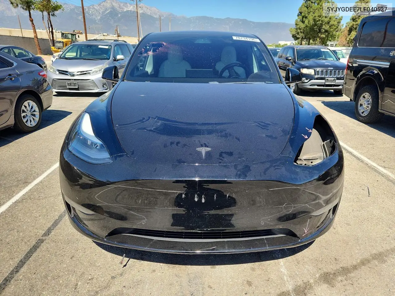 2020 TESLA MODEL Y VIN 5YJYGDEE7LF040527 — фото 5