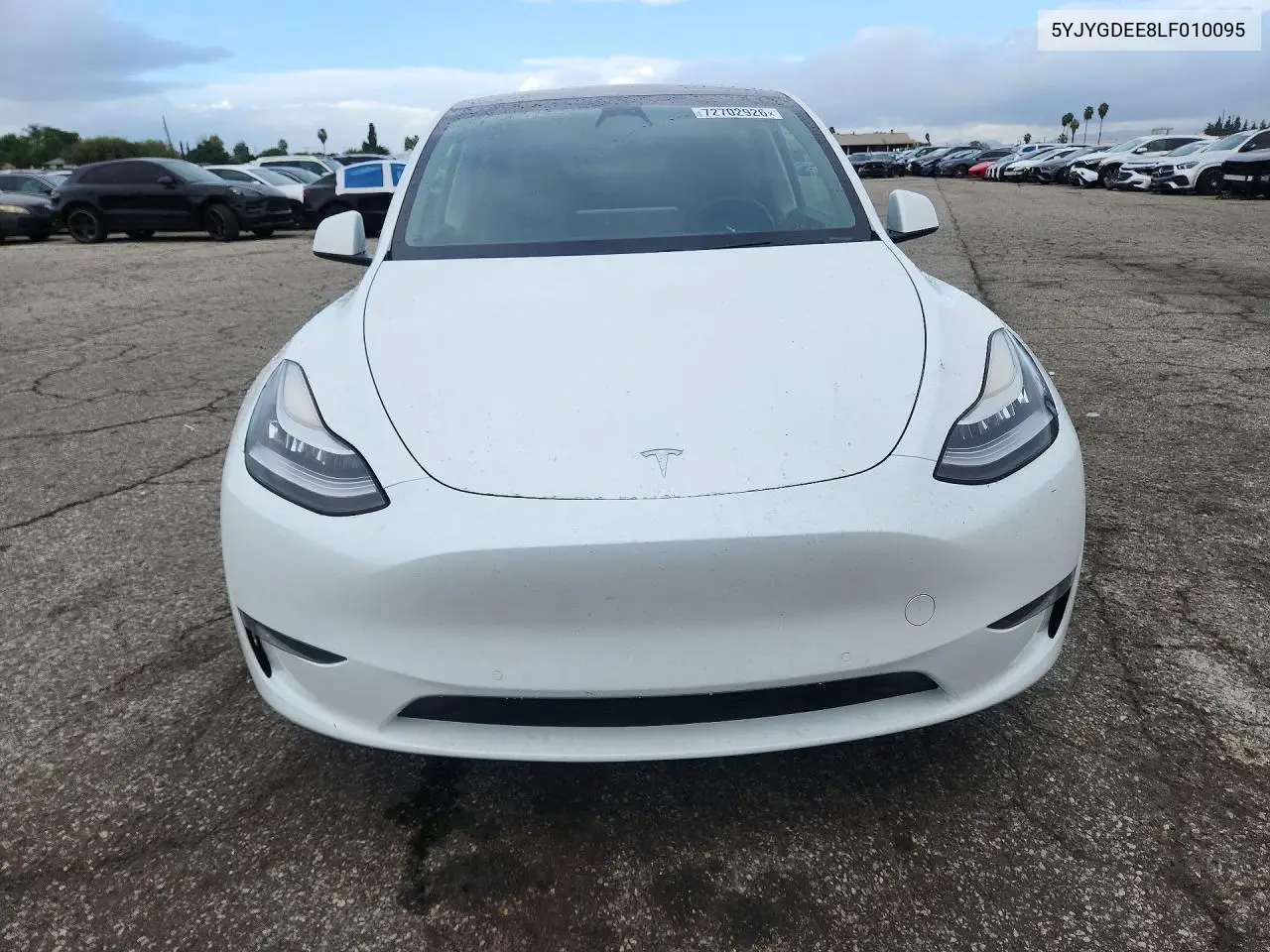 2020 TESLA MODEL Y VIN 5YJYGDEE8LF010095 — фото 5