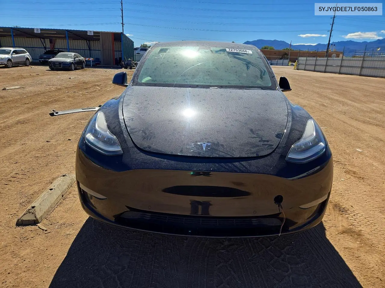 2020 TESLA MODEL Y VIN 5YJYGDEE7LF050863 — фото 5