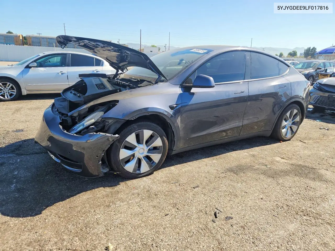 TESLA MODEL Y 2020, VIN 5YJYGDEE9LF017816