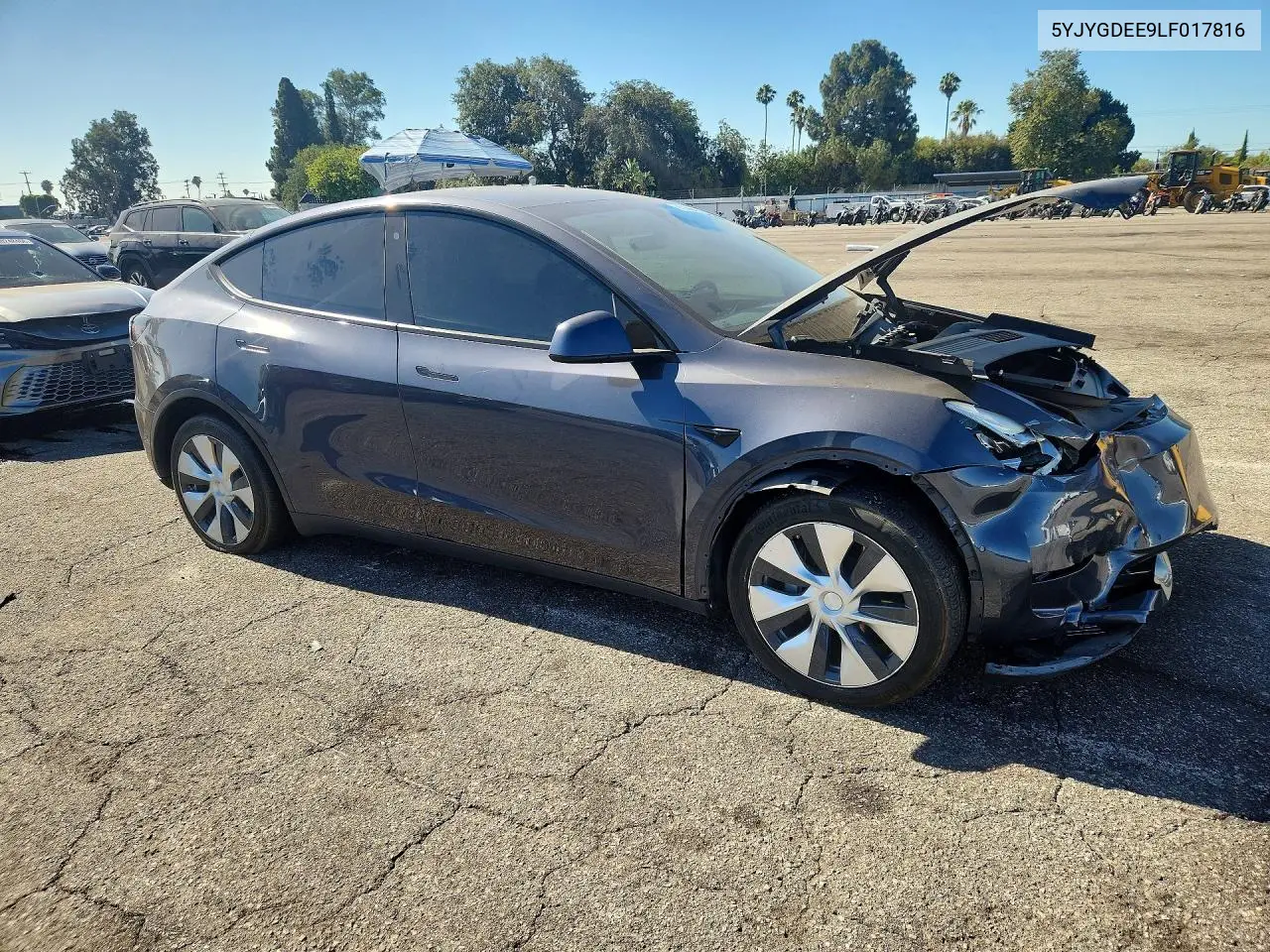 2020 TESLA MODEL Y VIN 5YJYGDEE9LF017816 — фото 4