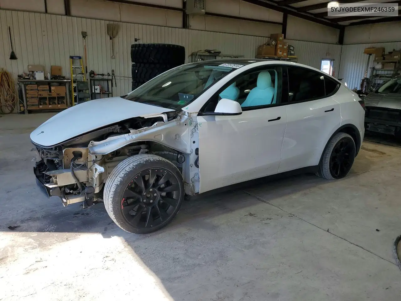 TESLA MODEL Y 2021, VIN 5YJYGDEEXMF246359