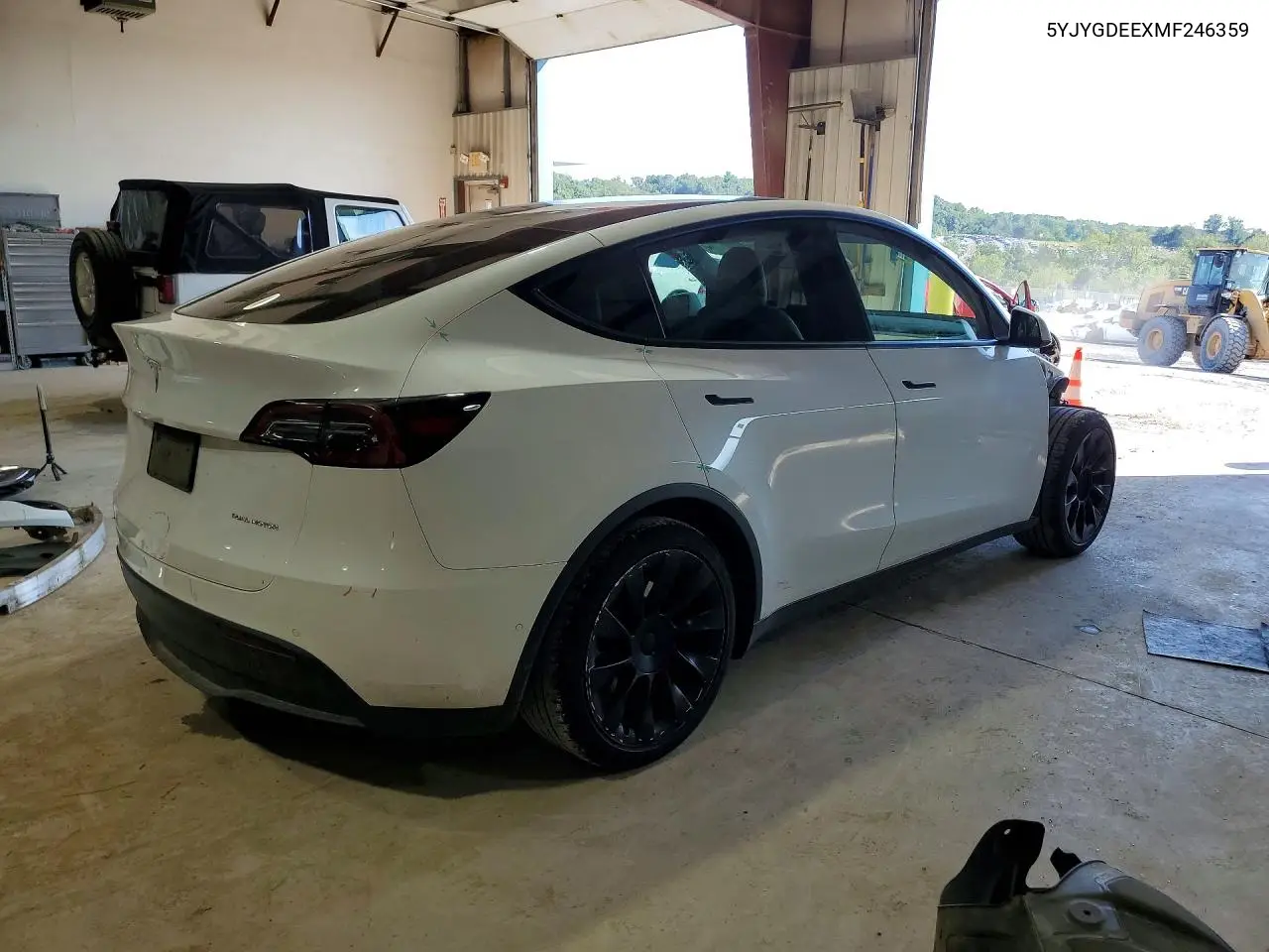 2021 TESLA MODEL Y VIN 5YJYGDEEXMF246359 — фото 3
