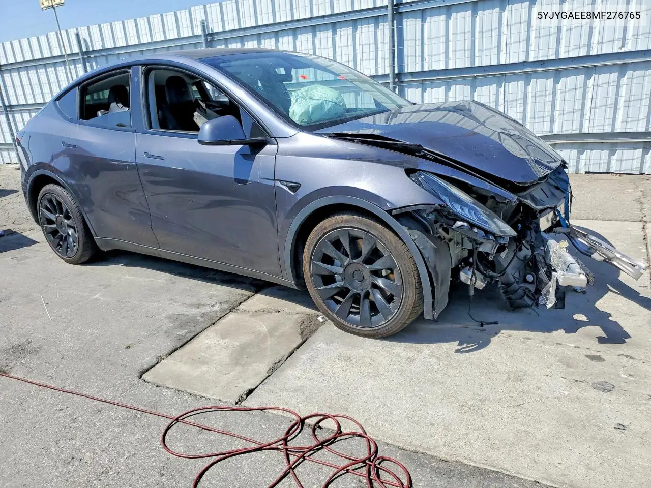 2021 TESLA MODEL Y VIN 5YJYGAEE8MF276765 — фото 4